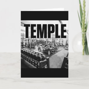 Tarjeta El Gimnasio Es Mi TEMPLO - Motivación De Construcc