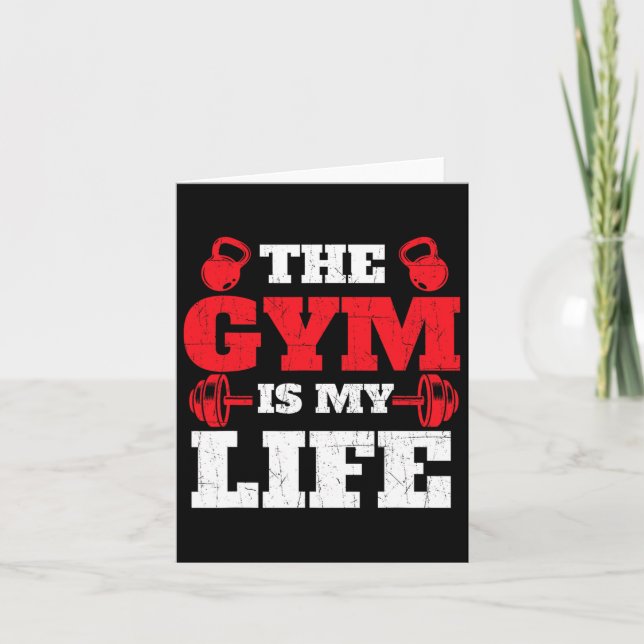 Tarjeta El Gimnasio Es Mi Vida - El Halterofilia Del Gimna (Anverso)