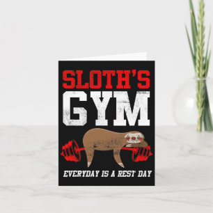 Tarjeta El gimnasio Fitness de Sloth todos los días es el 