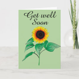 Tarjeta El girasol se pone bien pronto