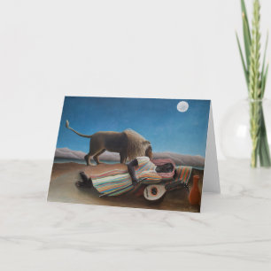 Tarjeta El gitano durmiente Henri Rousseau
