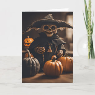 Tarjeta El gnomo de la calabaza