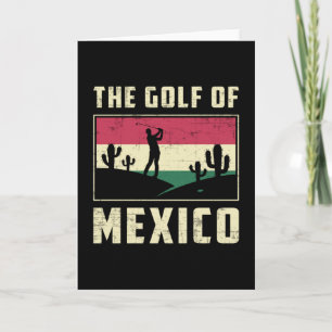 Tarjeta El Golf De Mexcico Golf Golf Golf Golfer Funny