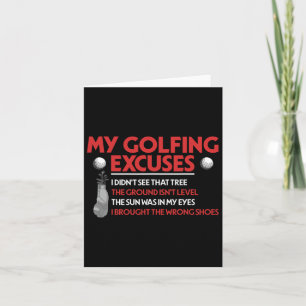 Tarjeta El golf divertido y mis excursiones de golf que no