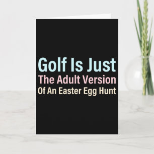 Tarjeta El golf es solo la versión adulta de una búsqueda
