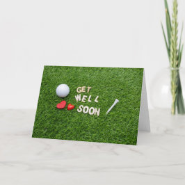 Tarjeta El golf se recuperará pronto con el amor de la pel