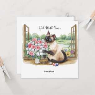 Tarjeta El golf se va bien pronto con la pelota de golf y 