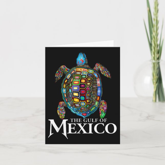 Tarjeta El golfo de la tortuga marina de México nunca olvi (Anverso)