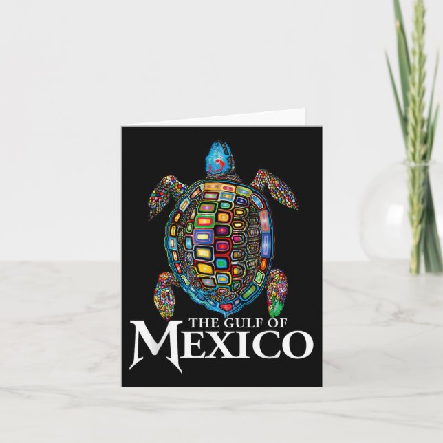 Tarjeta El golfo de la tortuga marina de México nunca olvi (Anverso)