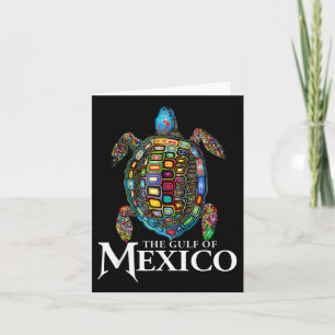Tarjeta El golfo de la tortuga marina de México nunca se o