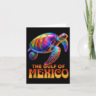 Tarjeta El Golfo De México Edm Music Rave Dance Sea Turtle