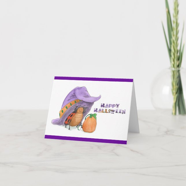 Tarjeta El Gorra de la brujería de LadyBug: Notecard (Anverso)