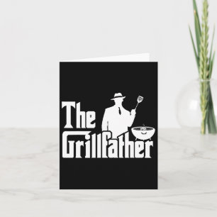 Tarjeta El Gracioso Diseño Bbq De Grillfather Para Las Dad