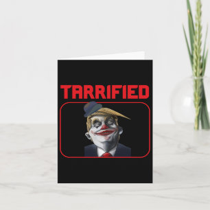 Tarjeta El gracioso payaso político de Trump desconcertado