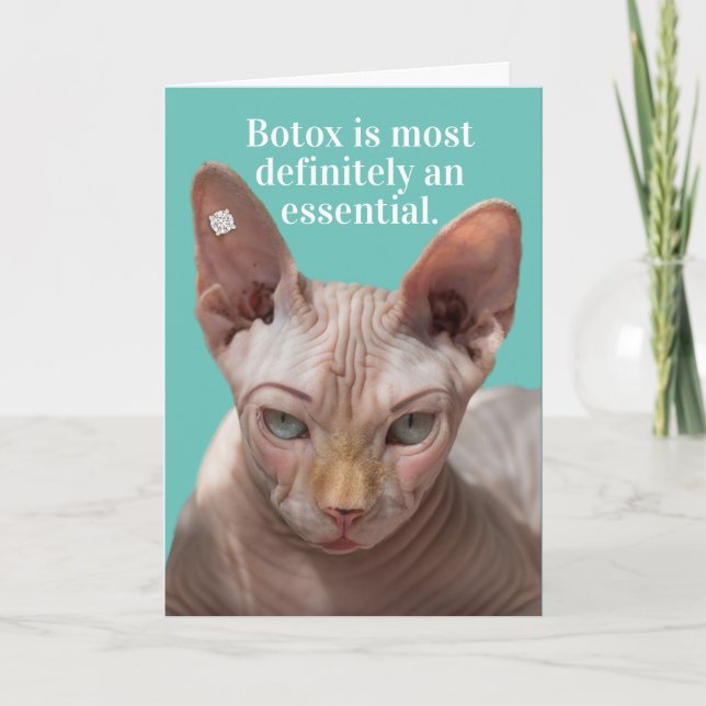 Tarjeta El Gracioso Robo De Gatos Es Esencial (Anverso)
