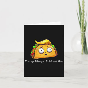 Tarjeta El gracioso tacón Trump siempre se ríe