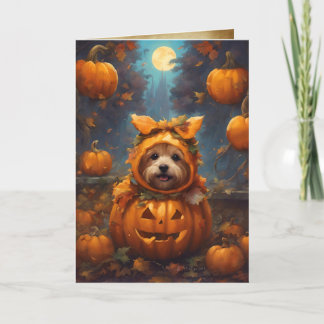 Tarjeta El gran brindis de calabaza, el saludo lindo de Ha