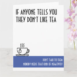 Tarjeta El gran cumpleaños azul de Tea Lover