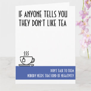 Tarjeta El gran cumpleaños azul de Tea Lover