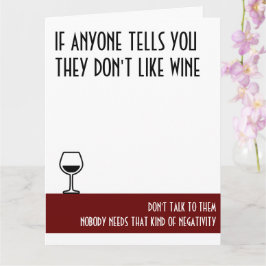 Tarjeta El gran cumpleaños rojo de Wine Lover