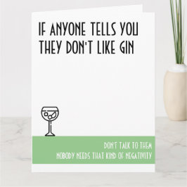 Tarjeta El gran cumpleaños verde de Gin Lover