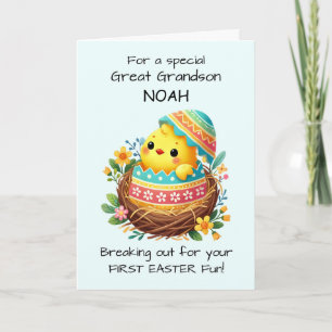 Tarjeta El gran nieto de la primera dama de Pascua está sa