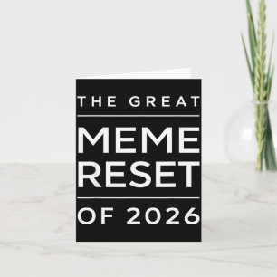 Tarjeta El Gran Reinicio de Memes de 2026 Memes Divertidos