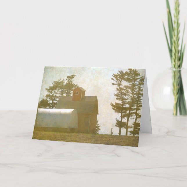 Tarjeta El granero rojo (Anverso)