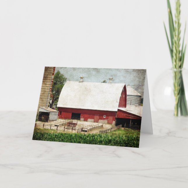 Tarjeta El granero rojo (Anverso)