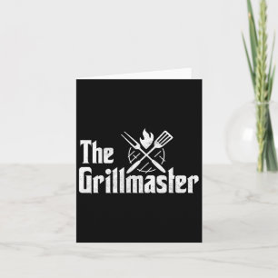 Tarjeta El Grillmaster Bbq Grill Y El Chef De La Cocina Fu