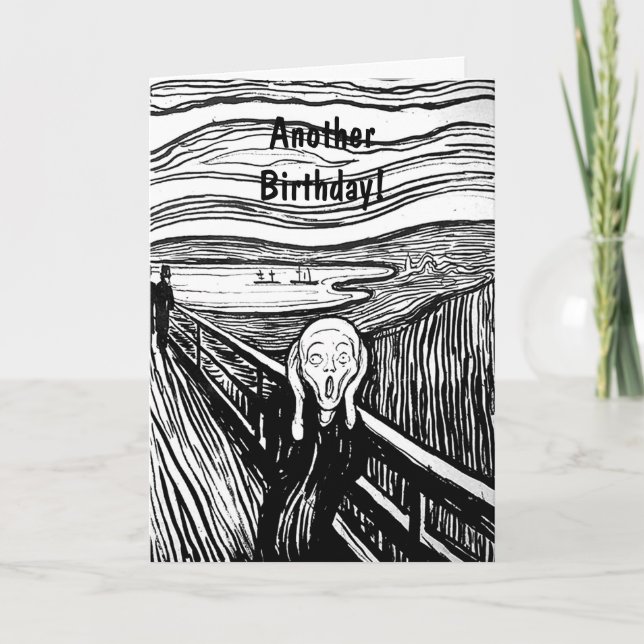 Tarjeta El grito de Edvard Munch (Anverso)