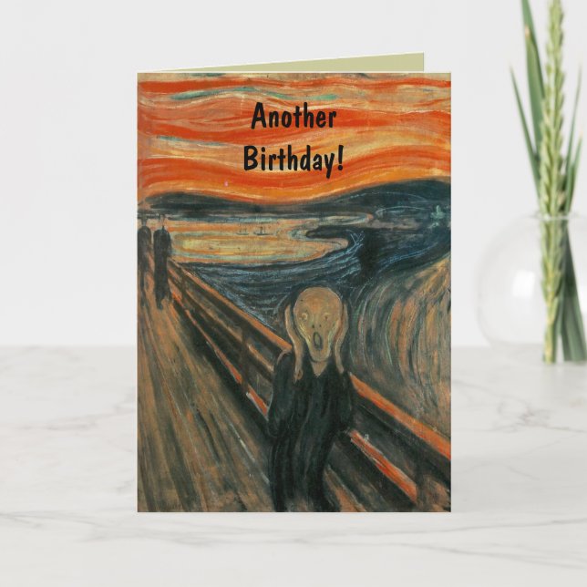Tarjeta El grito de Edvard Munch (Anverso)