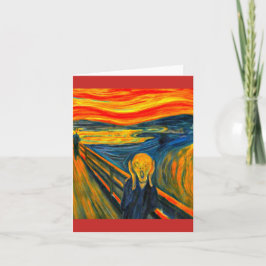 Tarjeta El grito de Munch, Bella Artes