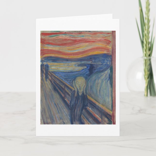 Tarjeta El grito, Edvard Munch (Anverso)