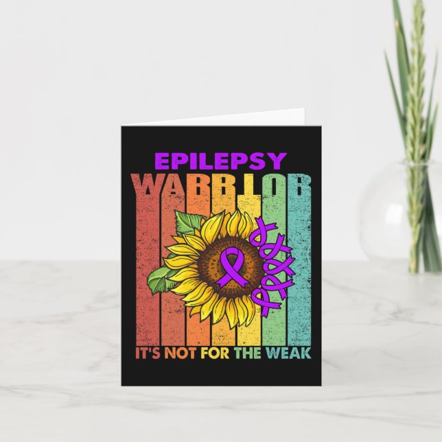 Tarjeta El guerrero de la epilepsia no es para débiles (Anverso)