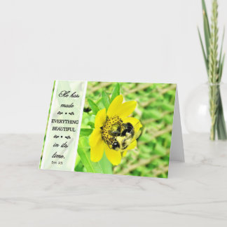 Tarjeta Él ha hecho todo hermoso - Ecc 3:11 En blanco