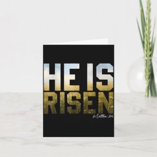 Tarjeta Él ha resucitado Pascua Jesús versículo bíblico cr
