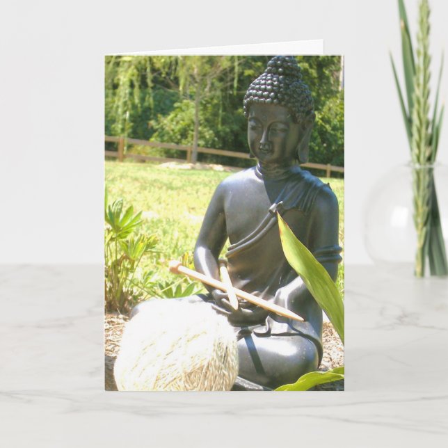 Tarjeta El hacer punto atento (Anverso)