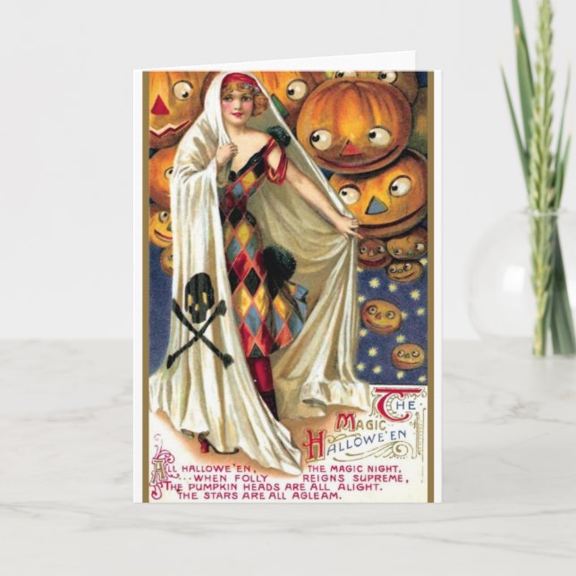 Tarjeta El Halloween mágico (Anverso)