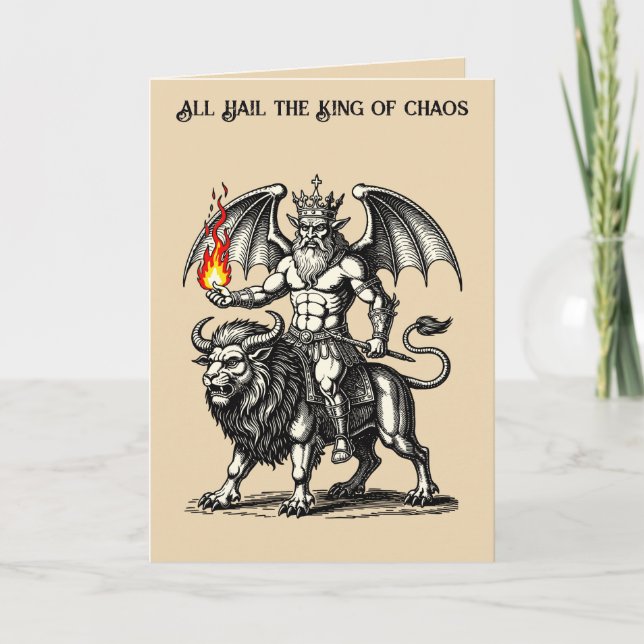 Tarjeta El Heraldo Del Caos Asmodeus (Anverso)