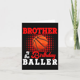 Tarjeta El Hermano Del Jugador De Birthday Bysketbyll, Lov