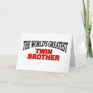 Tarjeta El hermano gemelo más grande del mundo