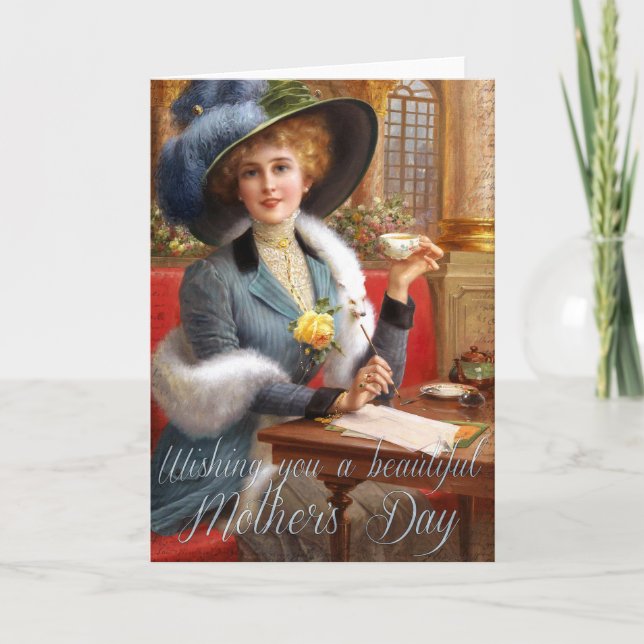Tarjeta El hermoso día de la madre (Anverso)