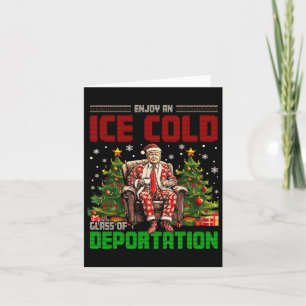 Tarjeta El Hielo Disfruta De Un Truco Gracioso De La Depor