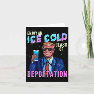 Tarjeta El Hielo Disfruta De Un Truco Gracioso De La Depor