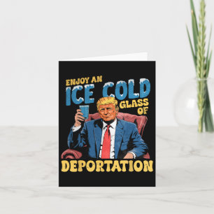 Tarjeta El Hielo Disfruta De Un Truco Gracioso De La Depor