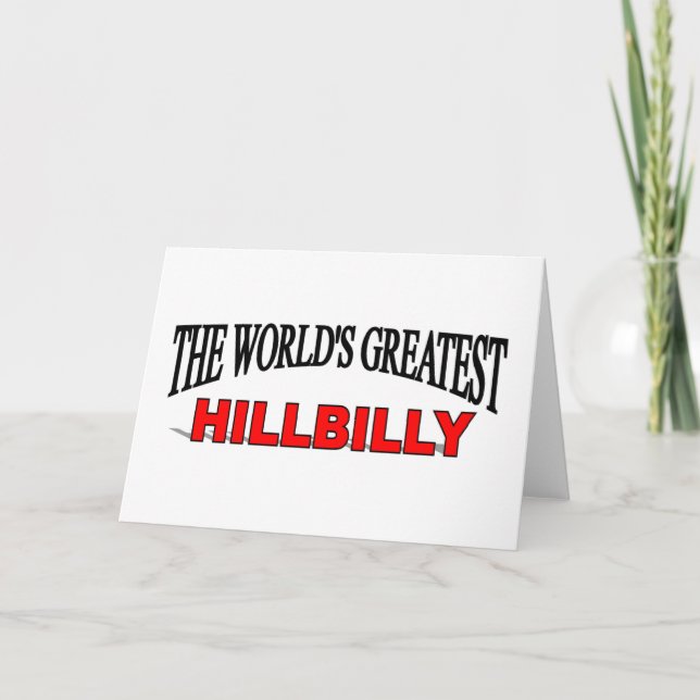 Tarjeta El Hillbilly más grande del mundo (Anverso)