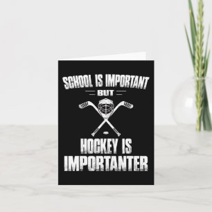 Tarjeta El hockey divertido es un regalo importante para h