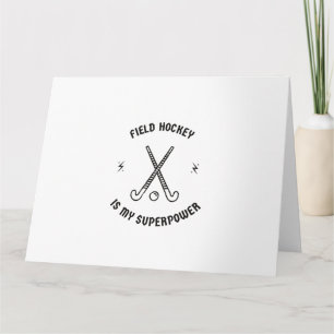 Tarjeta El hockey es mi superpotencia