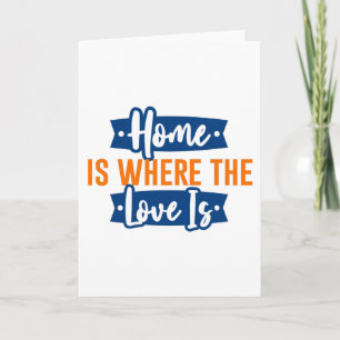 Tarjeta El hogar es donde está el amor